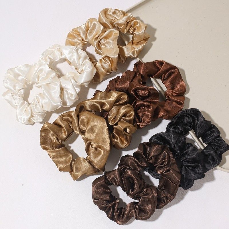 Melodysusie coffee shades scrunchies pack of 6